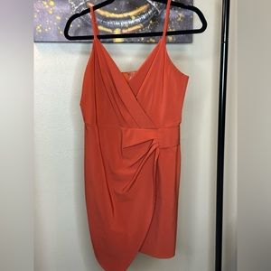 Fitted wrap front style mini dress-NWOT